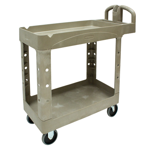 Chariot utilitaire robuste - 4500-88, 2 tiers, 17-1/8" x 33-1/4" x 39", Capacit&eacute; 500 lb Seaboard Timber Mart
