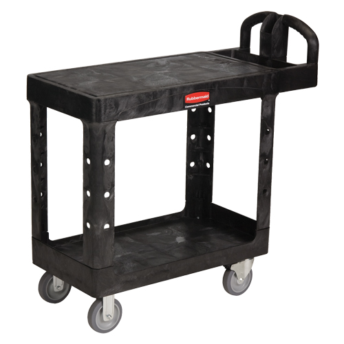 Chariot utilitaire robuste a/tablette plate - 4505-00, 2 tiers, 17-1/4" x 38-1/10" x 38-1/2", Capacit&eacute; 500 lb Seaboard Timber Mart