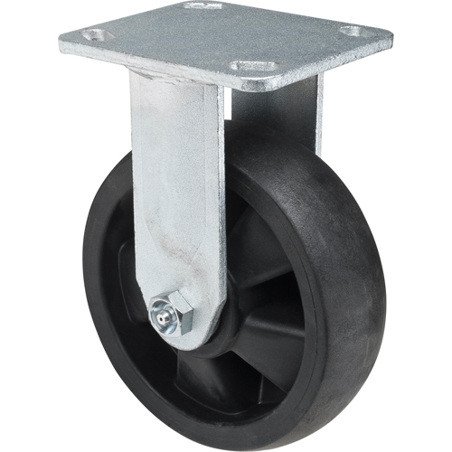 Hi-Temp Caster, Rigid, 6" (152.4 mm), Nylon, 880 lbs. (399 kg.) Seaboard Timber Mart