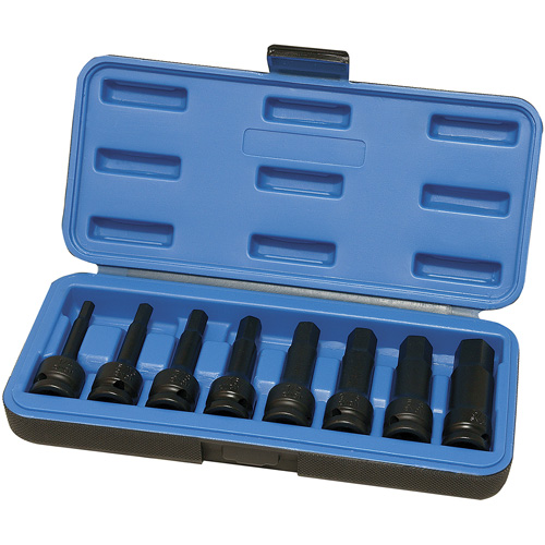 Metric Impact Socket Set, Hex, 1/2" Drive, 8 Pcs Seaboard Timber Mart