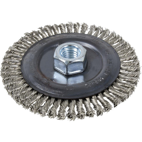 Disque m&eacute;tallique &agrave; brosse &eacute;troit, Dia. 6", Fils 0,022", Arbre 5/8"-11 Seaboard Timber Mart