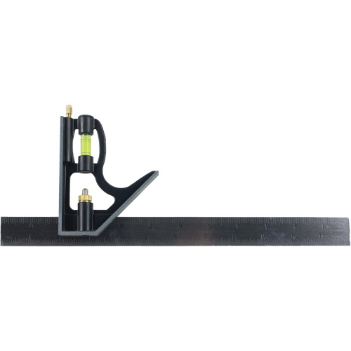 Combination Square, 12" L, Stainless Steel, Plain Seaboard Timber Mart