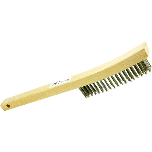 Brosse m&eacute;tallique &agrave; poils longs &agrave; quatre rang&eacute;es et manche long 4LHSS, Acier inoxydable, 4 x 19 rangs de fils, Longueur 13-3/4" Seaboard Timber Mart