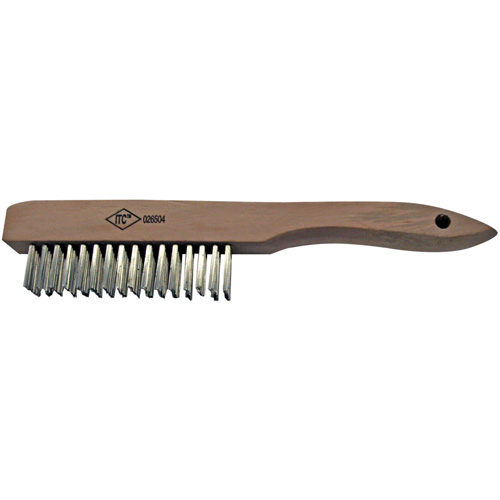 Scratch Brush, Stainless Steel, 4 x 16 Wire Rows Seaboard Timber Mart