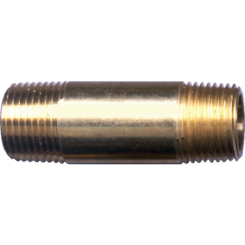 Long Nipple, Brass, 1/4", NPT Seaboard Timber Mart