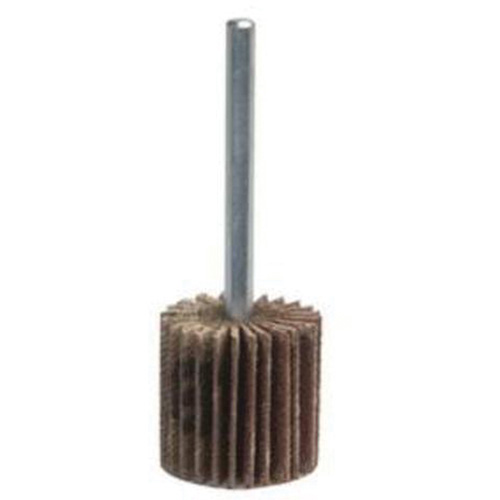 Mini Mounted Flap Wheel, Aluminum Oxide, 120 Grit, 1" x 1/2" x 1/4" Seaboard Timber Mart