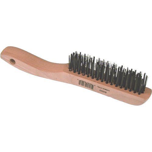 Brosse m&eacute;tallique &agrave; fils courts, Acier, 4 x 16 rangs de fils, Longueur 10" Seaboard Timber Mart