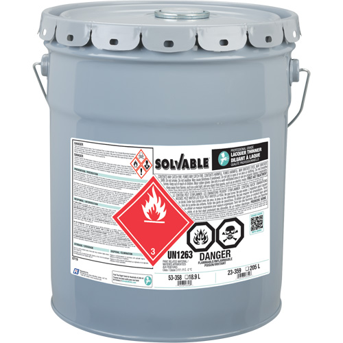 Professional Grade Lacquer Thinner, Pail, 18.9 L Seaboard Timber Mart