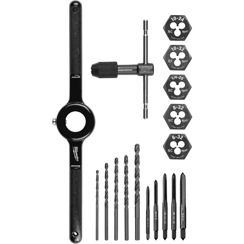Jeu de tarauds et fili&egrave;res, 17 Morceaux Seaboard Timber Mart