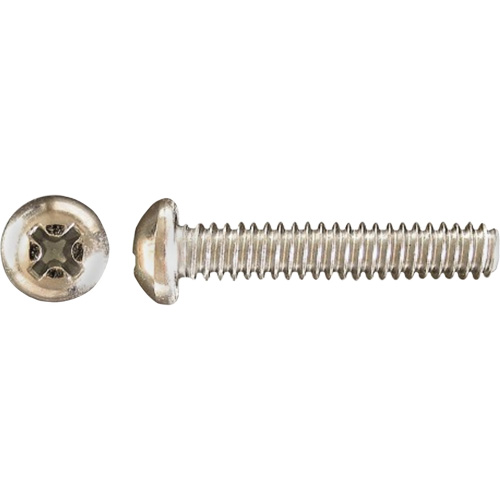Pan Phillips HD Machine Screws, #6 x 1" L, Zinc Plated Seaboard Timber Mart