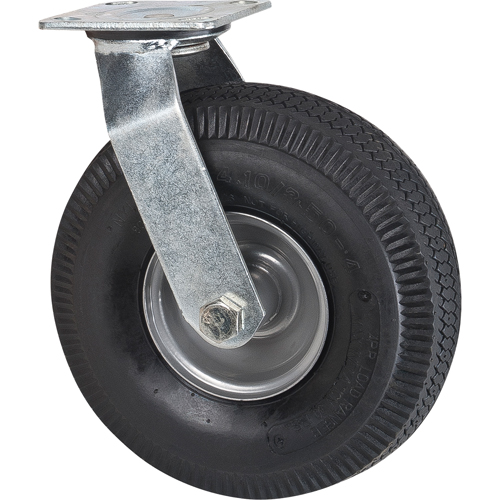 Heavy-Duty Platform Truck - Replacement Casters, Swivel, 10" (254 mm), Pneumatic, 400 lbs. (181 kg.) Seaboard Timber Mart