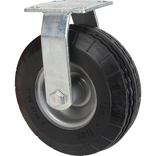 Flat-Free Casters, Rigid, 8" (203.2 mm), Flat-Free, 275 lbs. (125 kg.) Seaboard Timber Mart