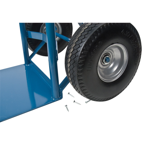 All-Welded Hand Truck, Dual Handle, Steel, 46" Height, 600 lbs. Capacity Seaboard Timber Mart