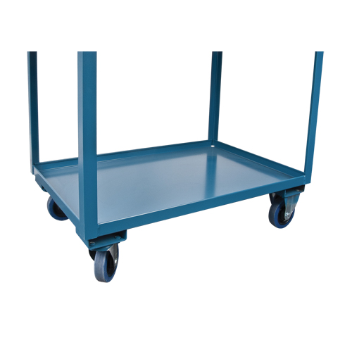 Deep Lipped Service Cart, 2 Tiers, 24" W x 47" H x 36" D, 1200 lbs. Capacity Seaboard Timber Mart
