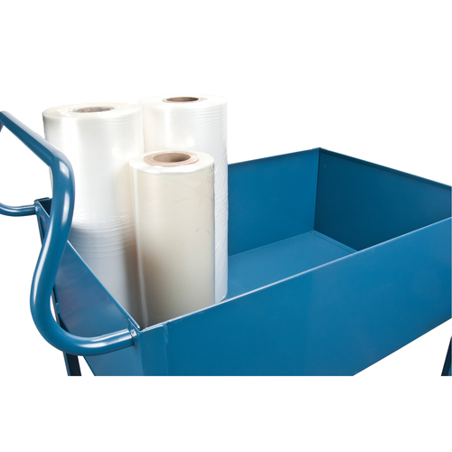 Chariots de service &agrave; bordure profonde, 2 Tiers, 24" la x 47" h x 36" p, Capacit&eacute; 1200 lb Seaboard Timber Mart