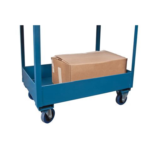 Deep Lipped Service Cart, 2 Tiers, 24" W x 47" H x 36" D, 1200 lbs. Capacity Seaboard Timber Mart