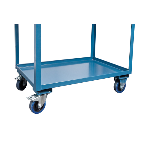Mobile Service Cart, 2 Tiers, 24" W x 57" H x 40" D, 1200 lbs. Capacity Seaboard Timber Mart
