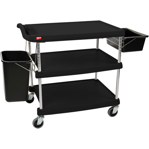 myCart Utility Cart, 3 Tiers, 20" x 35-1/2" x 30", 400 lbs. Capacity Seaboard Timber Mart