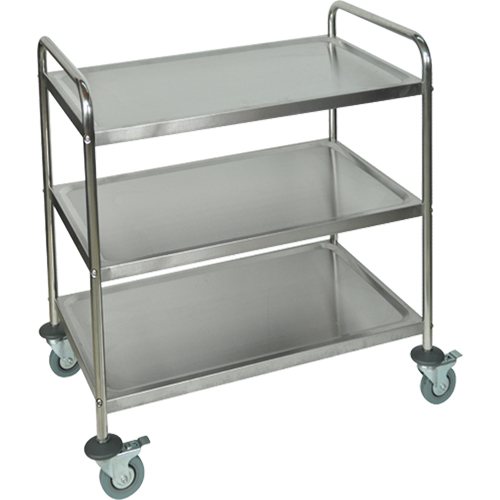 Shelf Cart, 3 Tiers, 21" W x 37" H x 23-1/2" D, 200 lbs. Capacity Seaboard Timber Mart