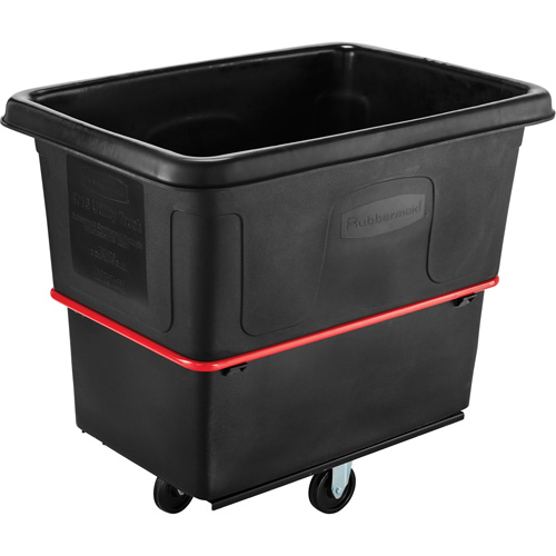 Chariot utilitaire &agrave; usage intensif, Plastique recycl&eacute; noir, 44-3/8" lo x 31" la x 38-1/4" h, Volume 16 pi³, Capacit&eacute; 1000 lb Seaboard Timber Mart