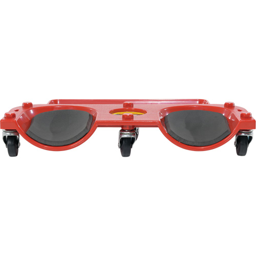 Rolling Knee Dolly, Plastic, Red, 350 lbs. Capacity Seaboard Timber Mart