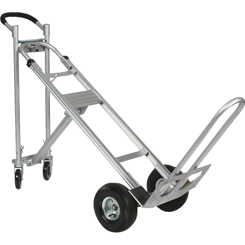 Three-Position Spartan III Convertible Hand Truck, Aluminum, 750 lbs. Capacity Seaboard Timber Mart