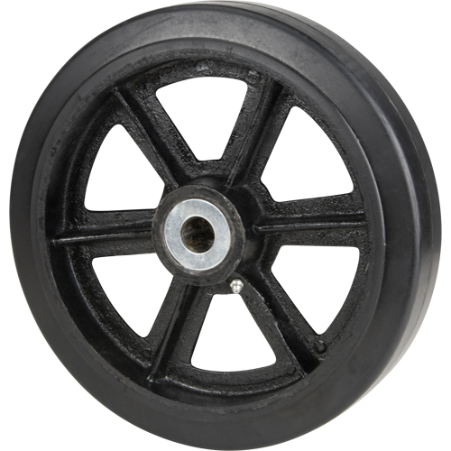 Mold-On Rubber Wheels, 6" (152.4 mm) Dia. x 2" (50.8 mm) W, 500 lbs. (226.796 kg.) Capacity Seaboard Timber Mart