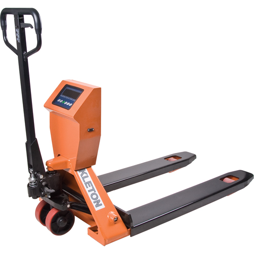 Digital Scale Pallet Truck, 44.5" L x 21.25" W, 4400 lbs. Cap. Seaboard Timber Mart