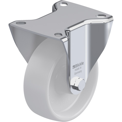 Caster, Rigid, 4" (101.6 mm), Nylon, 440 lbs. (199.58 kg.) Seaboard Timber Mart