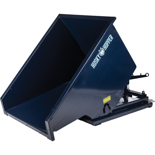 Self-Dumping Hopper, Steel, 3/4 cu.yd., Blue Seaboard Timber Mart