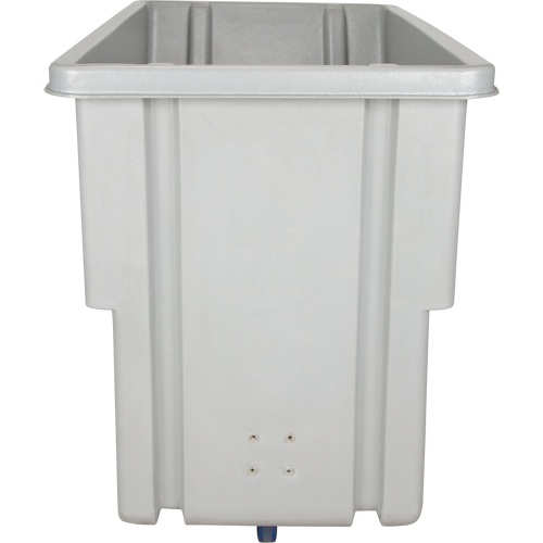 Chariot basculeur en acier, Poly&eacute;thyl&egrave;ne, 0,625 vg³, Capacit&eacute; de charge de 500 lb Seaboard Timber Mart