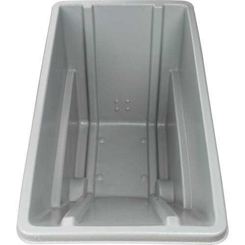 Chariot basculeur en acier, Poly&eacute;thyl&egrave;ne, 0,625 vg³, Capacit&eacute; de charge de 500 lb Seaboard Timber Mart