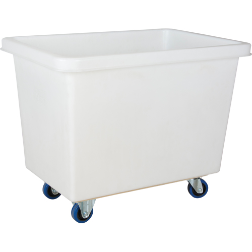 Tapered Wall Box Truck, White Polyethylene, 39" L x 27" W x 31" H, 12 cu. ft. Volume, 600 lbs. Capacity Seaboard Timber Mart