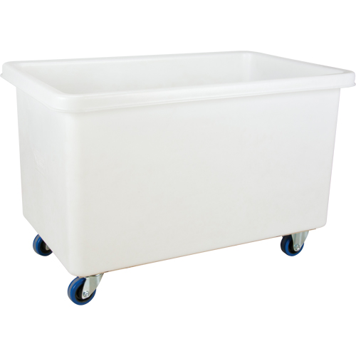 Straight Wall Box Truck, White Polyethylene, 46" L x 28" W x 31" H, 14 cu. ft. Volume, 600 lbs. Capacity Seaboard Timber Mart