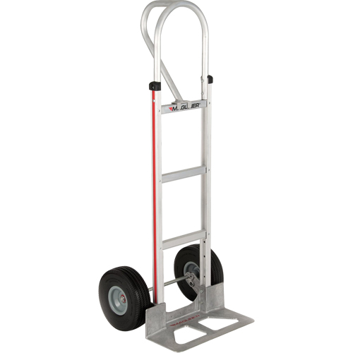 Straight Back Hand Truck, P-Handle Handle, Aluminum, 52" Height, 500 lbs. Capacity Seaboard Timber Mart