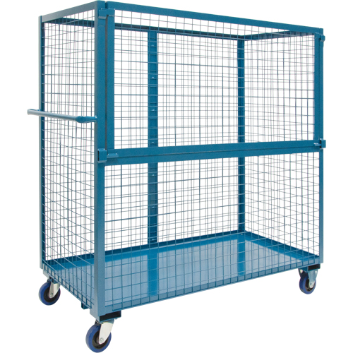 Wire Mesh Stock Truck, Steel, 24" x 55" x 36", 1200 lbs. Capacity Seaboard Timber Mart