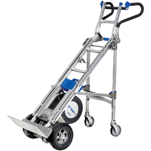 Liftkar&reg; Stair Climbing Hand Truck, Aluminum Frame, 22" W x 70" H, 725 lbs. Capacity Seaboard Timber Mart