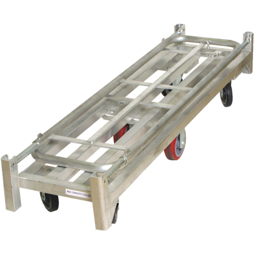 U-Boat Platform Truck, 59-1/2" L x 16" W, 1750 lbs. Capacity, Polyurethane Casters Seaboard Timber Mart