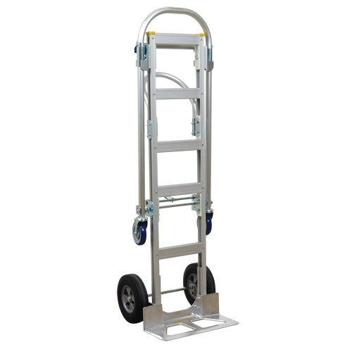 SPTN-SR-T18-SR Spartan Sr. Convertible Hand Truck, Aluminum, 1000 lbs. Capacity Seaboard Timber Mart