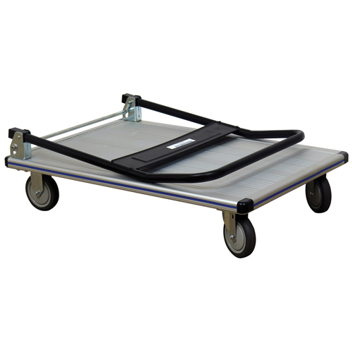Folding Handle Platform Truck, Aluminum, 550 lbs., 35-1/2" L x 24" W, 35-1/2" High Seaboard Timber Mart