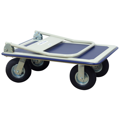 Folding Handle Platform Truck, Steel, 660 lbs., 35" L x 23" W, 43.5" High Seaboard Timber Mart