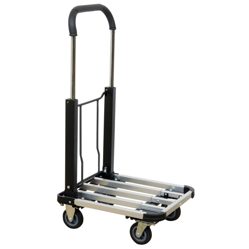 Folding Handle Platform Truck, Aluminum, 300 lbs., 28" L x 16" W, 37.75" High Seaboard Timber Mart