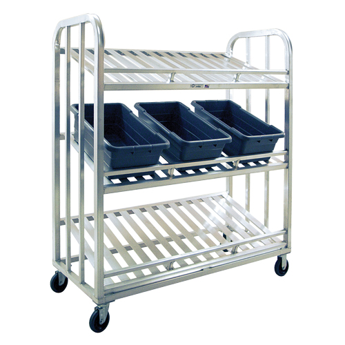 Picking Cart, 3 Tiers, 59" W x 67-1/2" H x 26" D, 1000 lbs. Capacity Seaboard Timber Mart