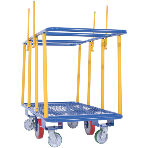 Horizontal Panel Cart, 63-7/16" x 28-1/2" x 40-15/16", 2000 lbs. Capacity Seaboard Timber Mart