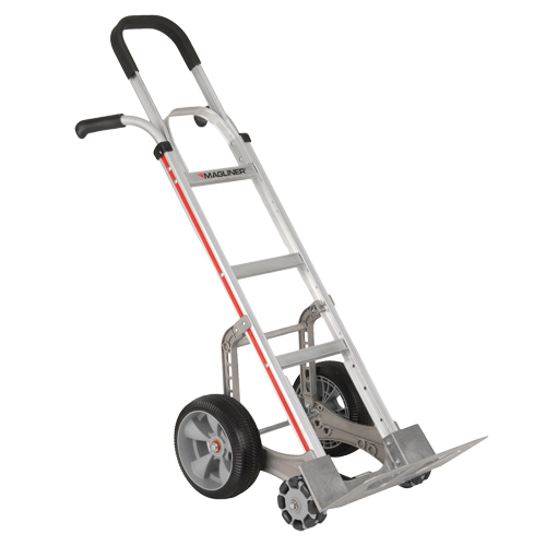 Self-Stabilizing Hand Truck, Combination Handle, Aluminum, 55'' Height, 500 lbs. Capacity Seaboard Timber Mart