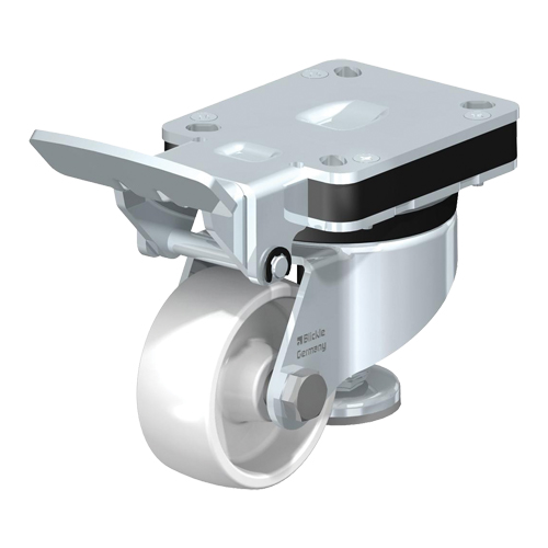 Heavy-Pressed Caster, Swivel, 4" (101.6 mm), Steel, 505 lbs. (230 kg.) Seaboard Timber Mart