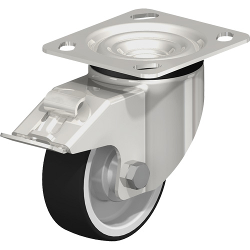 Caster, Swivel, 4" (101.6 mm), Thermoplastic Polyurethane, 660 lbs. (300 kg.) Seaboard Timber Mart