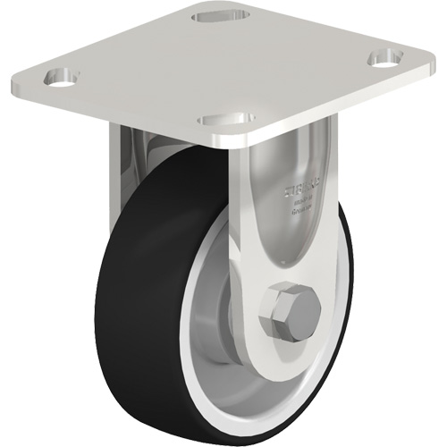 Caster, Rigid, 4" (101.6 mm), Thermoplastic Polyurethane, 660 lbs. (300 kg.) Seaboard Timber Mart