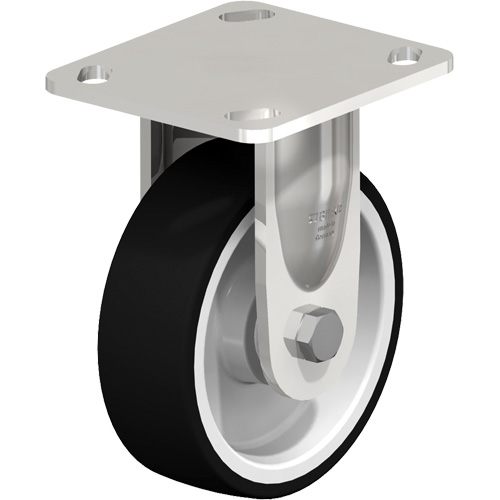 Caster, Rigid, 5" (127 mm), Thermoplastic Polyurethane, 770 lbs. (349 kg.) Seaboard Timber Mart
