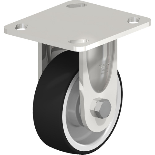 Caster, Rigid, 4" (101.6 mm), Rubber, 330 lbs. (150 kg.) Seaboard Timber Mart